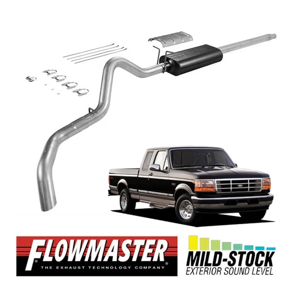 【FLOWMASTER 正規品】フォースIIキャタバックエキゾーストシステム 87-96y F-150 4.9L/5.0L/5.8L 17135 フローマスター