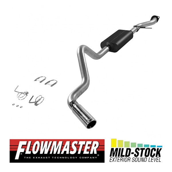 【FLOWMASTER 正規品】 フォースIIキャタバックエキゾーストシステム 99-07y シルバラード シエラ 1500 4.3L/4.8L/5.3L 17360