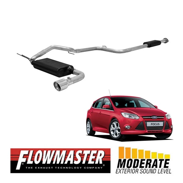 【FLOWMASTER 正規品】フォースIIキャタバックエキゾーストシステム 12-18y フォーカス ハッチバック 2.0L 817552 フローマスター
