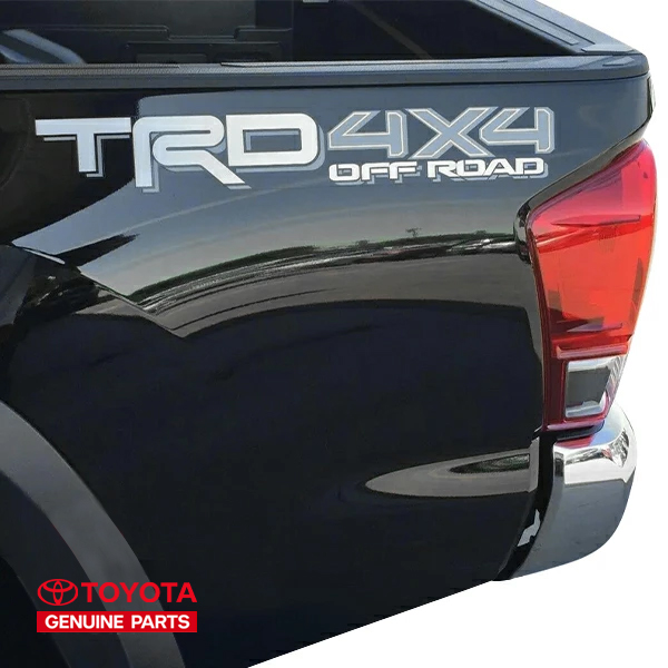 USトヨタ純正 TRD 4x4  OFFROAD トラックベッドデカール サイド 1枚 サイズ 横幅約55cm 縦約8cm Toyota Racing Development トヨタ 16-23y タコマ | 17-21y タンドラ 他汎用
