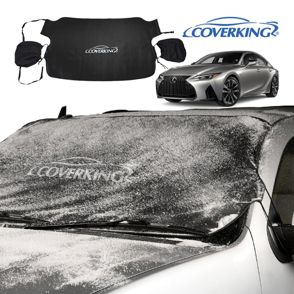 【COVERKING 正規品】専用設計 フロントガラスカバー スノーシールド ミラーカバー付 雪 霜 凍結防止 花粉 黄砂対策 レクサス IS300 IS350 30系 カバーキング
