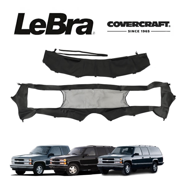 【CoverCraft/LeBra 正規品】専用設計 ノーズブラ フルタイプ フルブラ フロントエンドカバー フードカバー フロントカバー フロントマスク 虫除け 飛び石 対策 94-00y シボレー サバーバン | タホ | C1500 | K1500 4灯ヘッドライト車用 カバークラフト