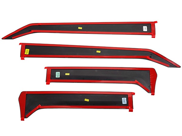 USスバル純正 Wilderness ウィルダネス エディション サイドクラッディング ドアガーニッシュ  カッパーライン フロント リア 1台分 4枚セット ブラック SUBARU レガシィ アウトバック BT系