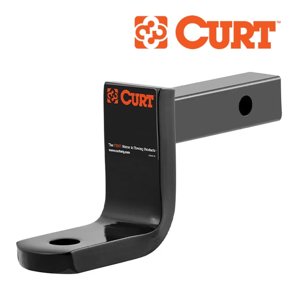 【CURT 正規品】クラス2 トレーラーヒッチ用 ヒッチボールマウント 1.25インチ角 45017 2.625インチライズ 約6.7cm 3.25インチドロップ 約8.25cm 最大牽引能力 約1587kg