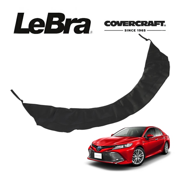 【CoverCraft/LeBra 正規品】専用設計 ノーズブラ ハーフタイプ ボンネットブラ フードカバー フロントカバー フロントマスク 虫除け 飛び石 対策 トヨタ カムリ 70系 カバークラフト