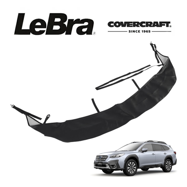 【CoverCraft/LeBra 正規品】専用設計 ノーズブラ ハーフタイプ ボンネットブラ フードカバー フロントカバー フロントマスク 虫除け 飛び石 対策 スバル レガシィ アウトバック BT系 カバークラフト