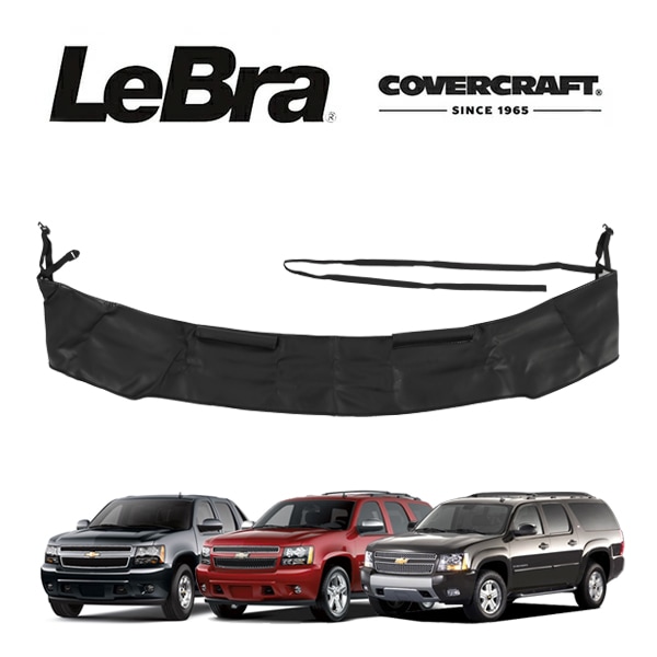 【CoverCraft/LeBra 正規品】専用設計 ノーズブラ ハーフタイプ ボンネットブラ フードカバー フロントカバー フロントマスク 虫除け 飛び石 対策 シボレー 07-14y サバーバン | タホ 07-13y アバランチ カバークラフト