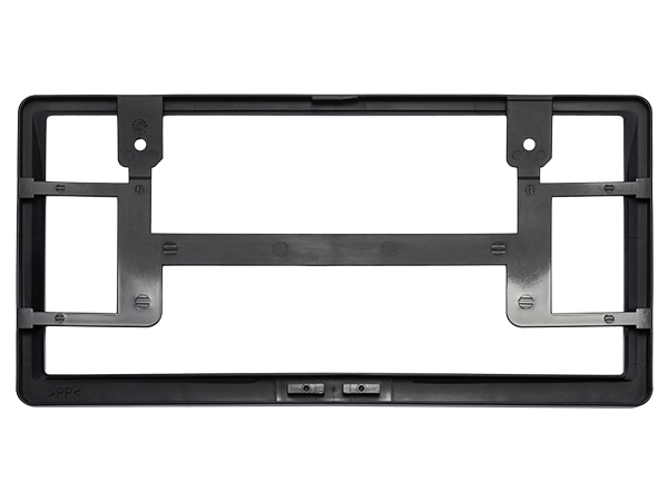 ジープ純正 ナンバープレートフレーム JPNABV252911 4xeロゴ入 フロント リア 1台分 2枚セット ブラック ジープ レネゲード4xe | ラングラー4xe | グランドチェロキー4xe モパー