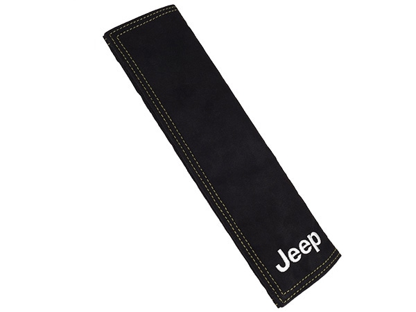 ジープ純正 シートベルトパッド JPNCJAKL19102020 JEEPロゴ入 ブラック ジープ車汎用 ラングラー | レネゲード | グランドチェロキー | チェロキー | パトリオット | コマンダー | コンパス等 モパー
