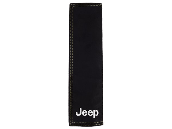 ジープ純正 シートベルトパッド JPNCJAKL19102020 JEEPロゴ入 ブラック ジープ車汎用 ラングラー | レネゲード | グランドチェロキー | チェロキー | パトリオット | コマンダー | コンパス等 モパー