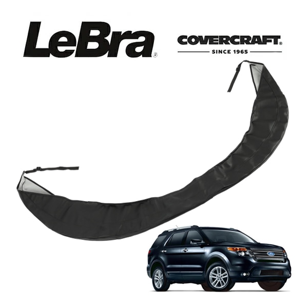 【CoverCraft/LeBra 正規品】専用設計 ノーズブラ ハーフタイプ ボンネットブラ フードカバー フロントカバー フロントマスク 虫除け 飛び石 対策 11-15y フォード エクスプローラー カバークラフト