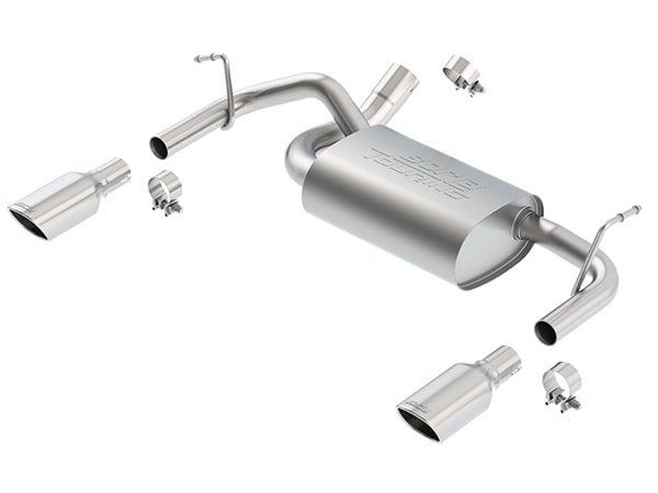 【Borla 正規品】Axle-Back アクスルバック エキゾーストシステム ステンレス マフラー 左右2本出し ツーリング 11834 ステンレススチール ポリッシュチップ ジープ JK ラングラー ボーラ