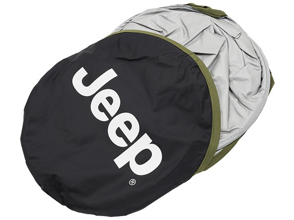 ジープ純正 フロントウインドウサンシェード 通常タイプ JPNAM62314100 JEEPロゴ入 収納袋付 ジープ 17y- コンパス | 22y- コマンダー 右左ハンドル車共通 モパー