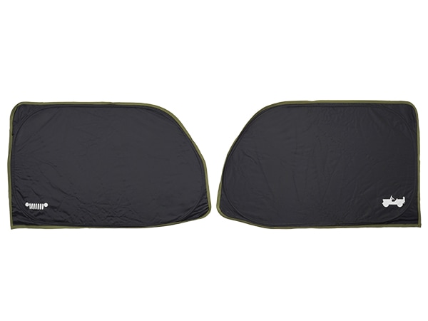 ジープ純正 サイドサンシェード JPNAJL2414100 JEEPロゴ入 フロントドア 左右分 2枚セット 収納袋付 ジープ JL ラングラー ルビコン/4xe含む | JT グラディエーター モパー