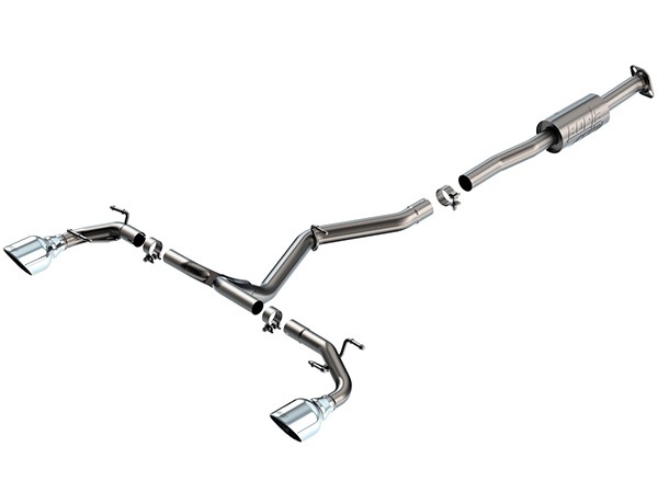 【Borla 正規品】Cat-Back キャタバック エキゾーストシステム ステンレス マフラー 左右2本出し ATAK 140910 ステンレススチール シルバーチップ トヨタ GR86 ZN8 | スバル BRZ ZD8 ボーラ