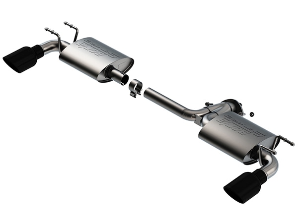 【Borla 正規品】Axle-Back アクスルバック エキゾーストシステム ステンレス マフラー 左右2本出し Sタイプ 11970BC ステンレススチール ブラッククロームチップ マツダ MAZDA3 ファストバック BP系 ボーラ