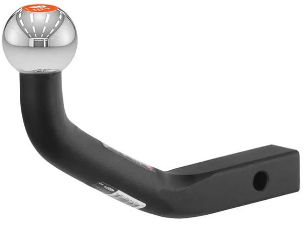 【CURT 正規品】トレーラーヒッチ用 2インチヒッチボール付 ユーロマウント 1.25インチ角 45572 ヒッチボールマウント 4-5/8インチライズ 約11.75cm 最大牽引能力 約1587kg