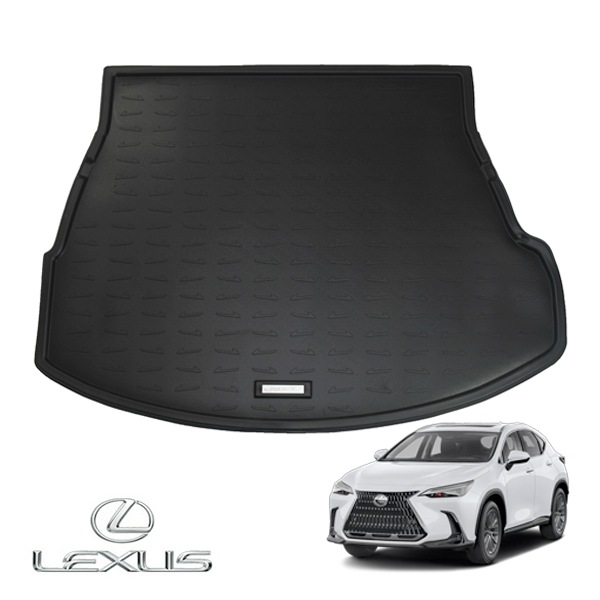 UKレクサス純正 LEXUS NX250/NX350/NX350h/NX450h 全グレード対応 オールウェザー リアカーゴプロテクター リアカーゴマット ラゲッジマット カーゴライナー トランクマット LEXUSロゴプレート付