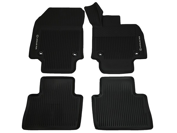 UKレクサス純正 ラバーマット ラバーフロアマット フロント リア 1台分 4枚セット 右ハンドル車用 LEXUS NXロゴ入 LEXUS NX250/NX350/NX350h/NX450h 全グレード対応