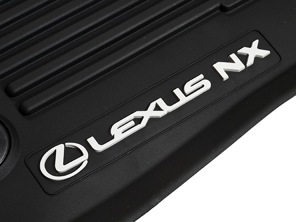 UKレクサス純正 ラバーマット ラバーフロアマット フロント リア 1台分 4枚セット 右ハンドル車用 LEXUS NXロゴ入 LEXUS NX250/NX350/NX350h/NX450h 全グレード対応