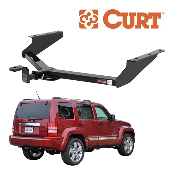 【CURT 正規品】07-12y Jeep ジープ チェロキー KK型 クラス2 ヒッチメンバー ヒッチボール付 1.25インチ角 122453