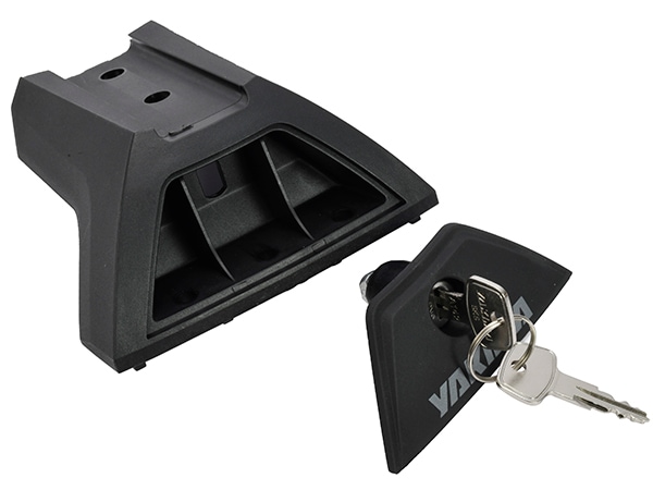 【YAKIMA 正規品】ルーフラック クロスバー ルーフキャリア 3本セット ロゴ入 キー付 長さ約125cm 耐荷重約100kg ベースキャリア ルーフバー フット トヨタ ランドクルーザープラド 150系 ルーフレール無し車用 ヤキマ