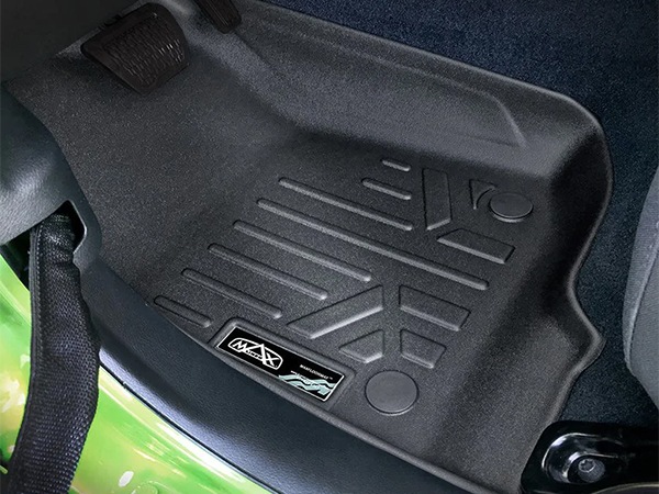 【SMARTLINER 正規品】専用設計 オールウェザー ラバーマット ラバーフロアマット SMARTLINERロゴプレート付 フロント リア 1st 2ndシート 1台分 3枚セット ジープ JT グラディエーター 右左ハンドル車共通 スマートライナー