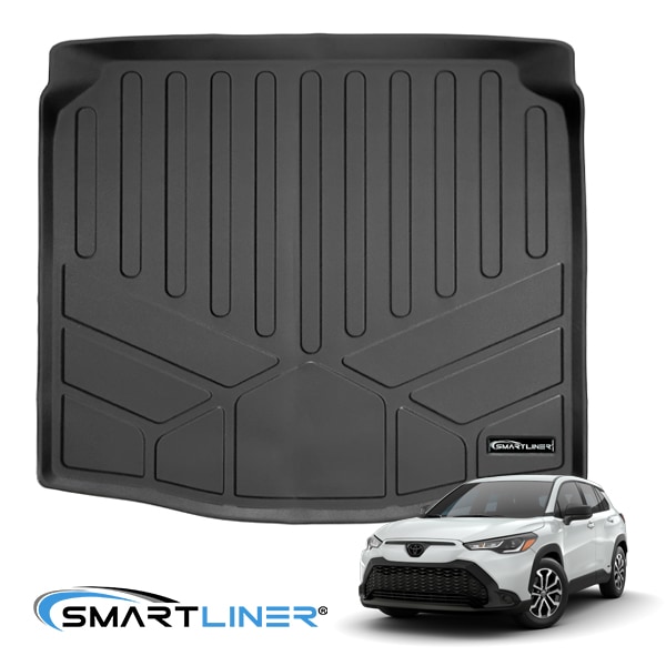【SMARTLINER 正規品】専用設計 オールウェザー リアカーゴプロテクター カーゴマット ラゲッジマット カーゴライナー トランクマット SMARTLINERロゴプレート付 トヨタ カローラクロス 10系 スマートライナー