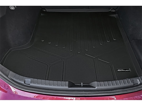 【SMARTLINER 正規品】専用設計 オールウェザー リアカーゴプロテクター カーゴマット ラゲッジマット カーゴライナー トランクマット SMARTLINERロゴプレート付 マツダ MAZDA3 セダン/BP系 スマートライナー
