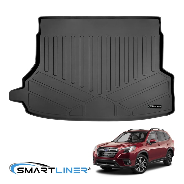 【SMARTLINER 正規品】専用設計 オールウェザー リアカーゴプロテクター カーゴマット ラゲッジマット カーゴライナー トランクマット SMARTLINERロゴプレート付 スバル フォレスター SK系 スマートライナー
