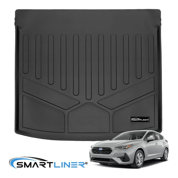 【SMARTLINER 正規品】専用設計 オールウェザー リアカーゴプロテクター カーゴマット ラゲッジマット カーゴライナー トランクマット SMARTLINERロゴプレート付 スバル インプレッサ GU系 スマートライナー