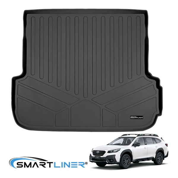 【SMARTLINER 正規品】専用設計 オールウェザー リアカーゴプロテクター カーゴマット ラゲッジマット カーゴライナー トランクマット SMARTLINERロゴプレート付 スバル アウトバック BT型 スマートライナー