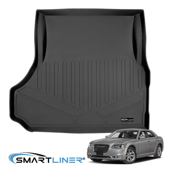 【SMARTLINER 正規品】専用設計 オールウェザー リアカーゴプロテクター カーゴマット ラゲッジマット カーゴライナー トランクマット SMARTLINERロゴプレート付 05-21y クライスラー 300 スマートライナー