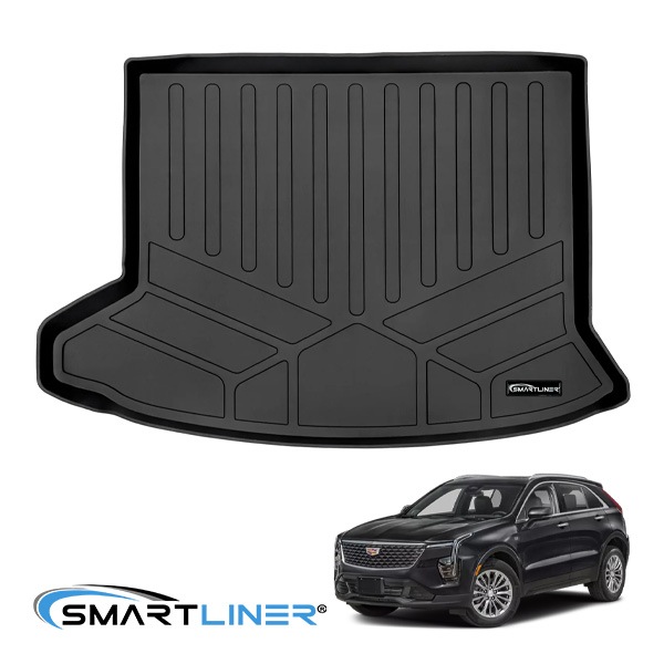 【SMARTLINER 正規品】専用設計 オールウェザー リアカーゴプロテクター カーゴマット ラゲッジマット カーゴライナー トランクマット SMARTLINERロゴプレート付 21y- キャデラック XT4 スマートライナー
