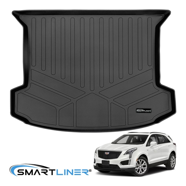 【SMARTLINER 正規品】専用設計 オールウェザー リアカーゴプロテクター カーゴマット ラゲッジマット カーゴライナー トランクマット SMARTLINERロゴプレート付 19y- キャデラック XT5 スマートライナー