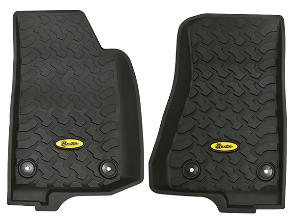 【BESTOP 正規品】フロアマット ラバーマット ブラック 5151401 運転席/助手席用 1台分 2枚セット TPE素材 ジープ JL ラングラー | JT グラディエーター 右ハンドル 左ハンドル共通 ベストップ