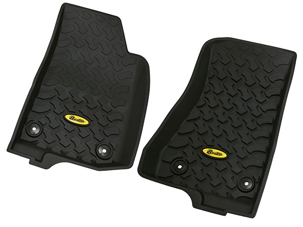 【BESTOP 正規品】フロアマット ラバーマット ブラック 5151401 運転席/助手席用 1台分 2枚セット TPE素材 ジープ JL ラングラー | JT グラディエーター 右ハンドル 左ハンドル共通 ベストップ