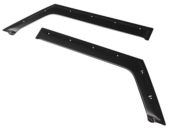 【Tough Guard 正規品】ドアバイザー サイドバイザー ウインドウバイザー フロント 左右分 2枚セット 両面テープ ボルト留めデザイン ジープ  JL ラングラー 2ドア タフガード