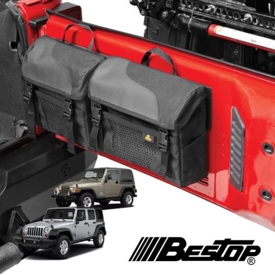 【BESTOP 正規品】ジープ JEEP YJ ラングラー TJ ラングラー JK ラングラー RoughRider テールゲート オーガナイザー ブラックダイアモンド 5413635 べストップ