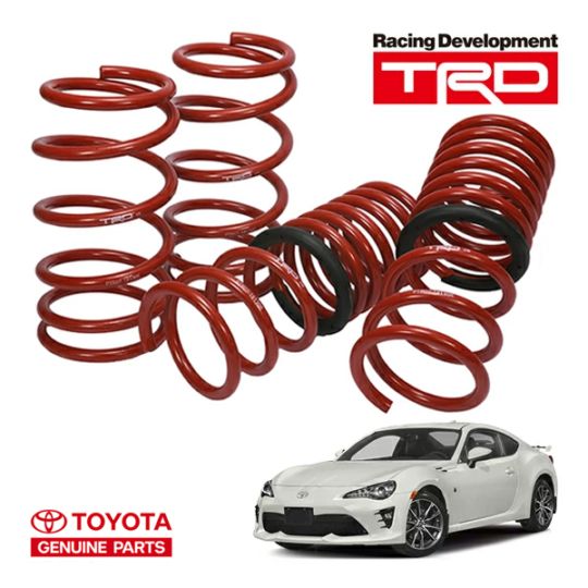 USトヨタ純正 TRD ロワードコイル ローダウンコイル ローダウンサスペンション コイルスプリング PTR07-18130 1インチダウン TOYOTA 86 ZN6 SCION FR-S