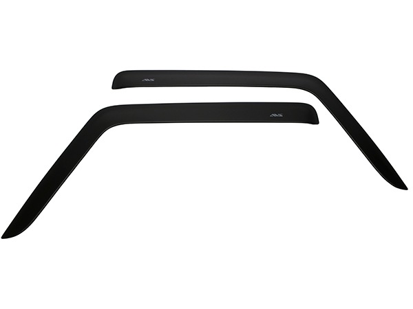 【AVS 正規品】専用設計 ドアバイザー Low Profile Ventshade サイドバイザー ウインドウバイザー フロント 左右分 2枚セット マットブラック 両面テープ ジープ JK ラングラー 2ドア Auto Vent Shade オートベントシェード