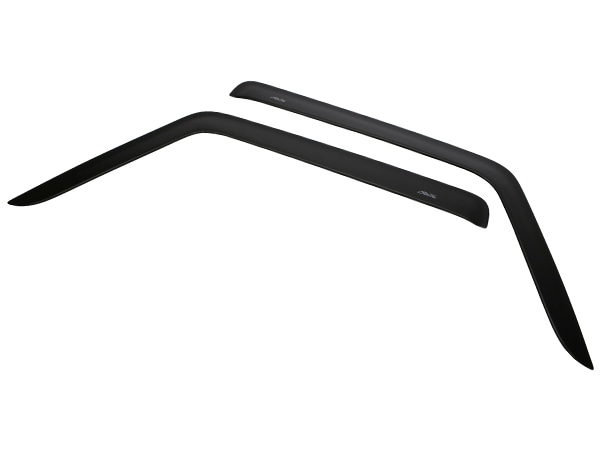 【AVS 正規品】専用設計 ドアバイザー Low Profile Ventshade サイドバイザー ウインドウバイザー フロント 左右分 2枚セット マットブラック 両面テープ ジープ JK ラングラー 2ドア Auto Vent Shade オートベントシェード