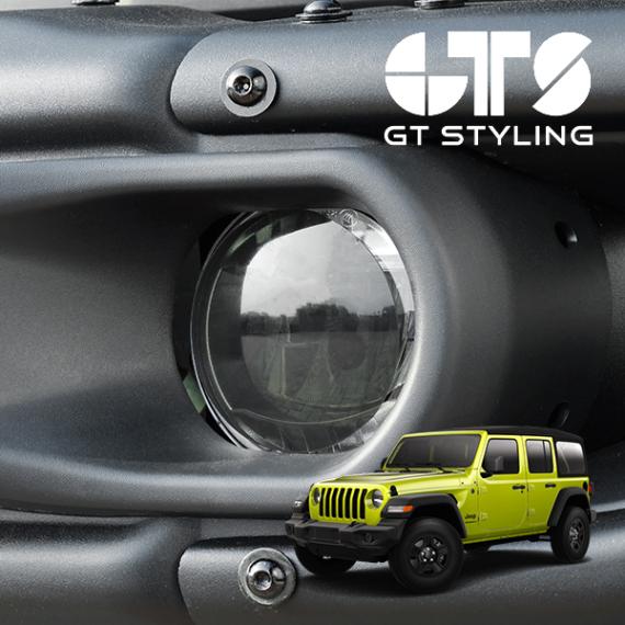 【GT STYLING 正規品】専用設計 スモーク フォグライトカバーフォグランプカバー 左右分セット リア バック アクリル 3M製デュアルロック固定 ジープ JL ラングラー ジーティー スタイリング