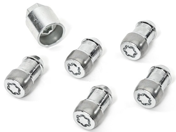 MOPAR純正 ホイールロックナット クローム M14 x 1.5 82215711 ホイール4本分+スペアタイヤ1本分 5本セット ジープ JL ラングラー | JT グラディエーター