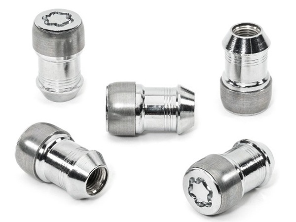 MOPAR純正 ホイールロックナット クローム M14 x 1.5 82215711 ホイール4本分+スペアタイヤ1本分 5本セット ジープ JL ラングラー | JT グラディエーター