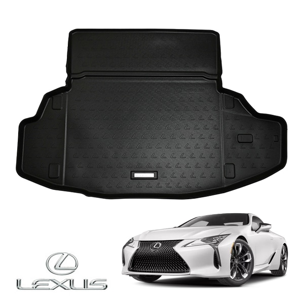UKレクサス純正 LEXUS LC500 LC500h 100系 平成29年3月-現行 オールウェザー リア カーゴプロテクター カーゴマット ラゲッジマット カーゴライナー トランクマット ブラック レクサスマークロゴ入