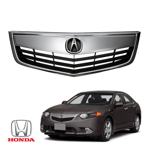 ACURA純正 フロントグリル エンブレム付 1台分 5点セット アキュラ アコード 後期 CU系 CU1型/CU2型 | アコードツアラー 後期 CW系 CW1型/CW2型 | TSX セダン TSX ワゴン