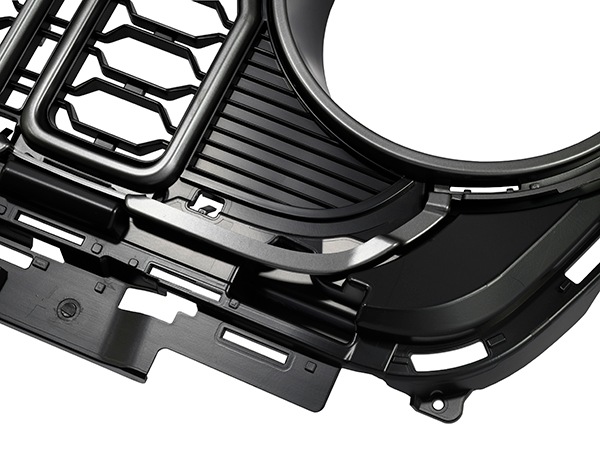 カリフォルニアカスタム ジープ JL ラングラー | JT グラディエーター フロントカメラ無し車用 2024y フェイス グリルキット フロントグリル 純正タイプ カメラ穴無し 未塗装 1台分 6pcセット