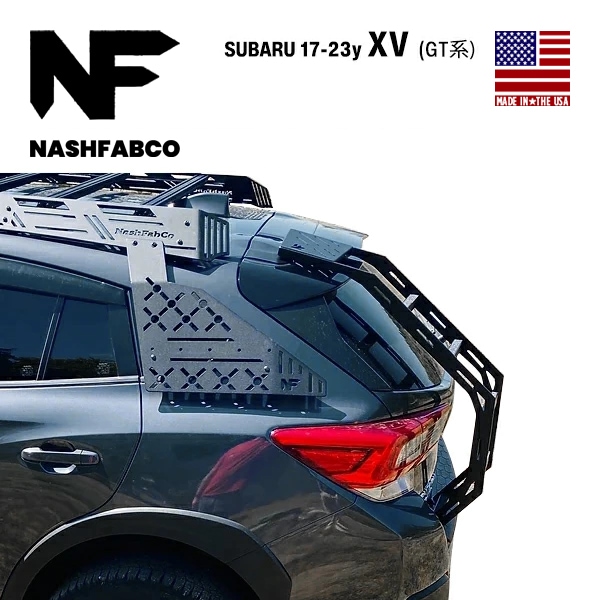 【NashFabCo 正規品】専用設計 フルラダー Ver.2 フルタイプ CNC アルミニウム製 マットブラックパウダーコート 高強度 スバル XV GT系