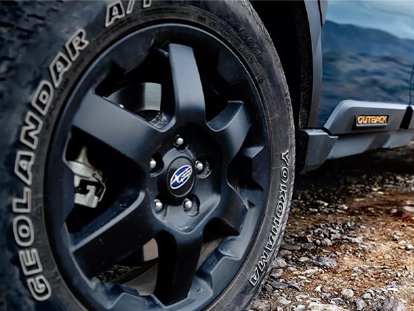 USスバル純正 17インチ ホイール WILDERNESS ウィルダネス マットブラック 4本セット JWL刻印あり SUBARU レガシィ アウトバック BT系